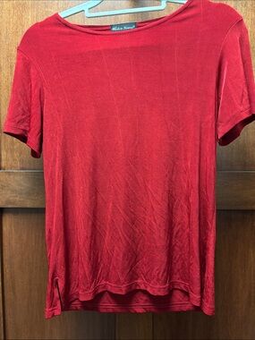 Made in Heaven Red Ribbed Tee